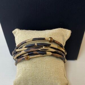 Leopard Print Wrap Bracelet
